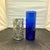 Kachina Candle Holder Cobalt Blue Glass Vase Universal Pewter Hurricane Wrap For Sale In New York - Image 6 of 10