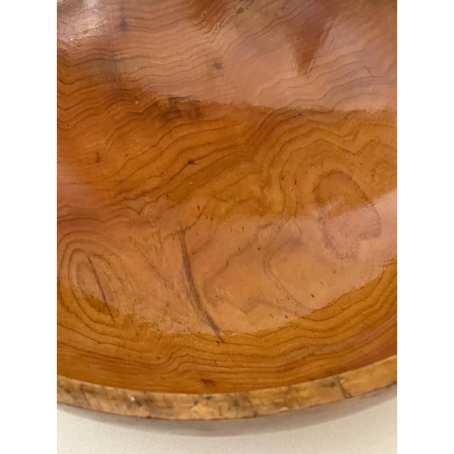 Great Big Vintage Wooden Bowl, Made in Vermont For Sale - Image 4 of 8