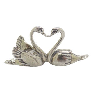 Vintage Swans in Love, 1970s For Sale
