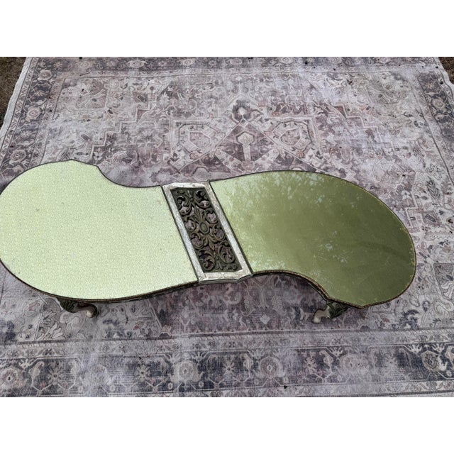 Striking 1960's Italian Florentine Hollywood Regency Gold Gilt Coffee Table in the Style of Maison Jansen For Sale In Portland, OR - Image 6 of 9