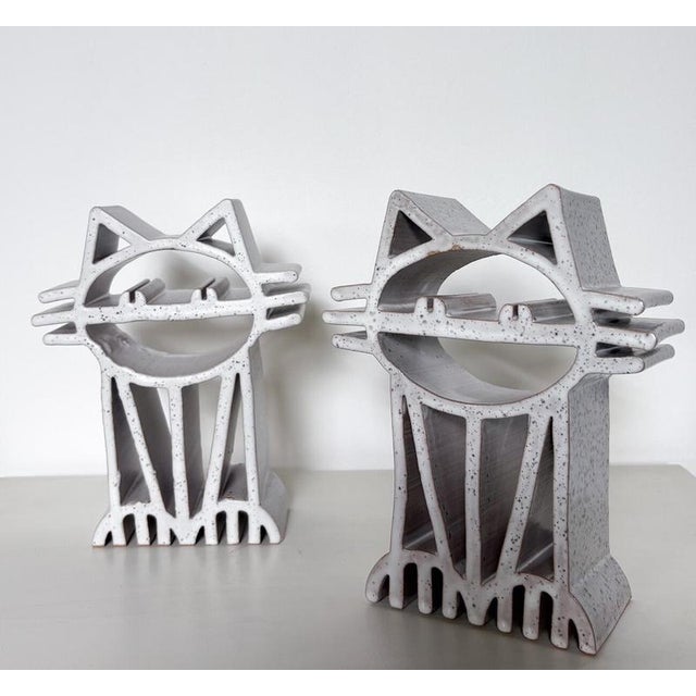 Mid-Century Ceramic Cat by Gianni Polerti, Italy, 1960s For Sale - Image 10 of 11