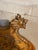 Antique Edwardian Golden Oak China or Curio Cabinet With Curved Original Glass For Sale - Image 9 of 10