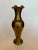 Brass Hollywood Regency Scalloped Edge Solid Brass Vase For Sale - Image 8 of 11