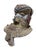 Unique Vintage Large African Tribal Beaded Kuba Royal Head Mask Congo 15" H For Sale - Image 11 of 13