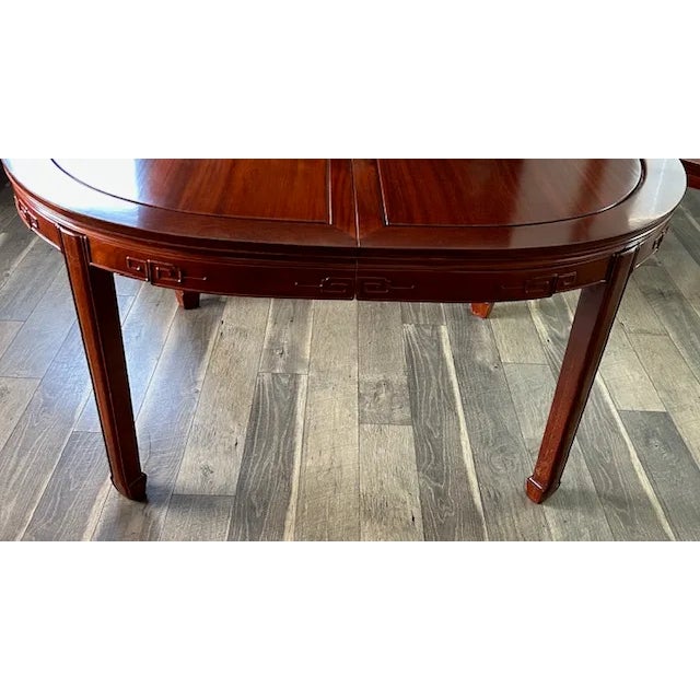 1970s 9 Piece Chinese Rosewood Chinese Longevity Oval Dining Set For Sale - Image 11 of 12