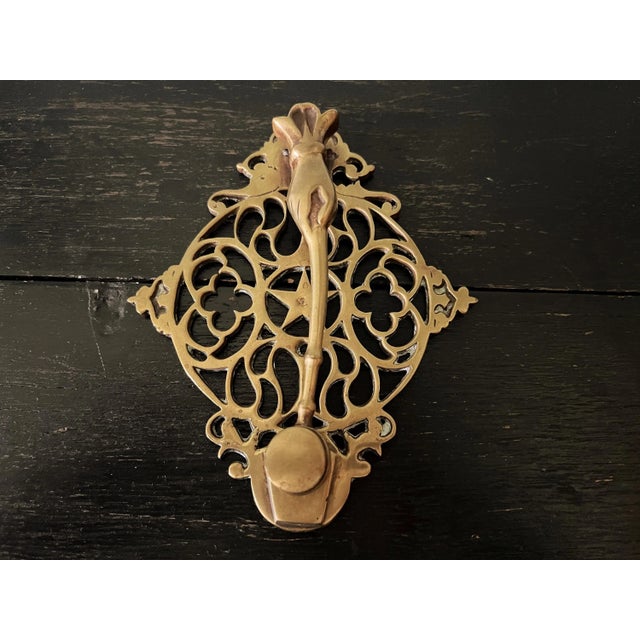 Victorian Brass Hand & Gavel Door Knocker, 1940s For Sale - Image 16 of 18