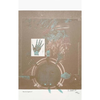 "Terra in Cognita #7" Contemporary Abstract Numbered Lithograph by Rebecca Baird For Sale