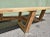 Vintage XL Teak Bow Trestle Outdoor Dining Table For Sale - Image 4 of 6