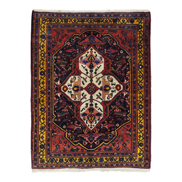 Antique Bakhtiari Rug 5'0'' X 6'4'' For Sale