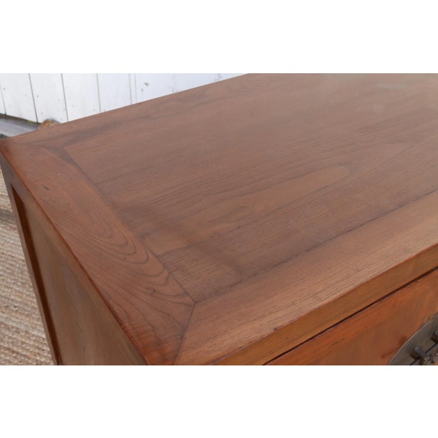 Wood Mid-Century Walnut Brown Low Cabinet For Sale - Image 7 of 10