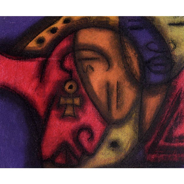 Abstracted Sleeping Figurative in Pastel on Paper by Kelvin Curry For Sale - Image 4 of 5