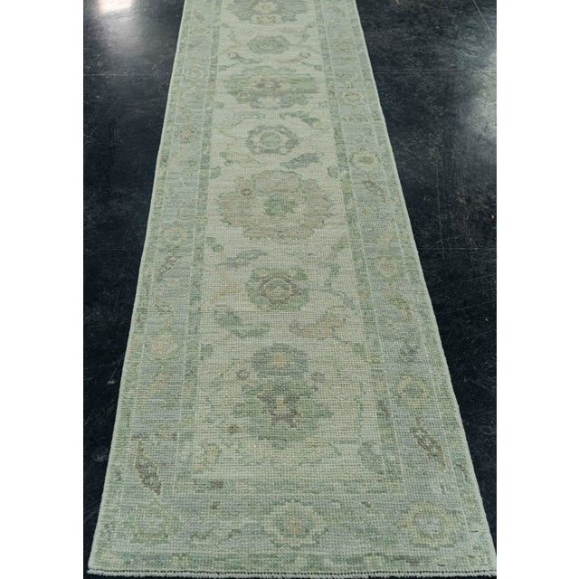 Early 21st Century Turkish Oushak Rug 2'2" x 10'6" #19323 For Sale - Image 5 of 8