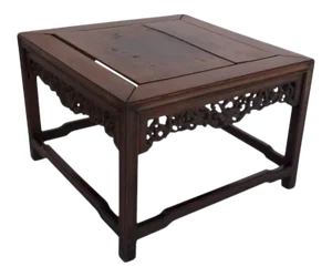 19th Century Chinese Rosewood Hardwood Low Small Table Stand