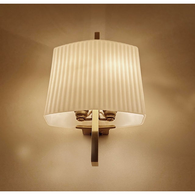Vintage Space Age Brass Sconces from Hillebrand Lighting, 1960s, Set of 2 For Sale - Image 11 of 18