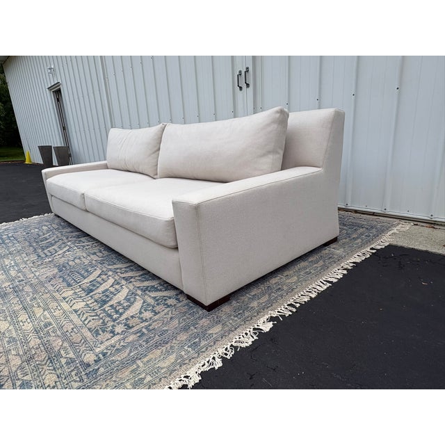 Rh Parisian Track Arm 2-Cushion Sofa 9' | Luxe 44" Depth | Down-Feather Fill | Holland & Sherry Wool Twill | Dove For Sale - Image 10 of 18
