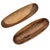 Vintage Olive Wood Hand-Carved Bread Bowls, Pair For Sale - Image 17 of 17