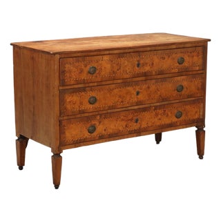 18th Century Neoclassical Walnut Chest of Drawers For Sale