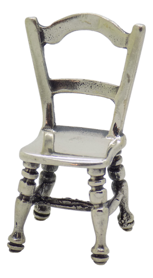 Sterling Silver 925 Kitchen Chair Dollhouse Miniature