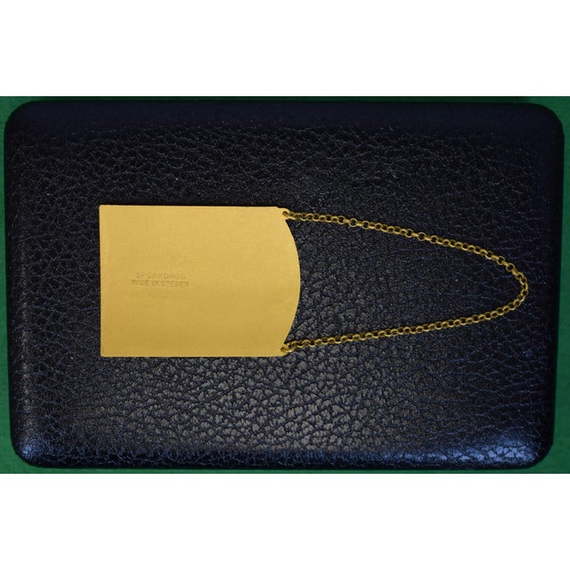 Mid 20th Century The “21” Club X Sporrongs Sweden Cognac, Port & Sherry Decanter Tags (New in Box) For Sale - Image 4 of 6