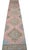 1960s 1960s Traditional Turkish Runner Hand Knotted Distressed Low Pile Pink Hallway Rug Kitchen Decor For Sale - Image 5 of 14