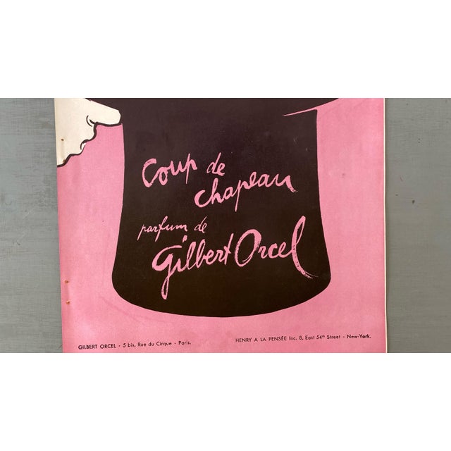 René Gruau 1953 Mid-Century French Perfume Advertisement Print by Gruau, Not Matted, Not Framed For Sale - Image 4 of 5