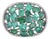Set in 18k Gold, 9.55 Carats, Natural Zambian Emerald & Diamonds Cocktail Ring, Us Size 6 For Sale