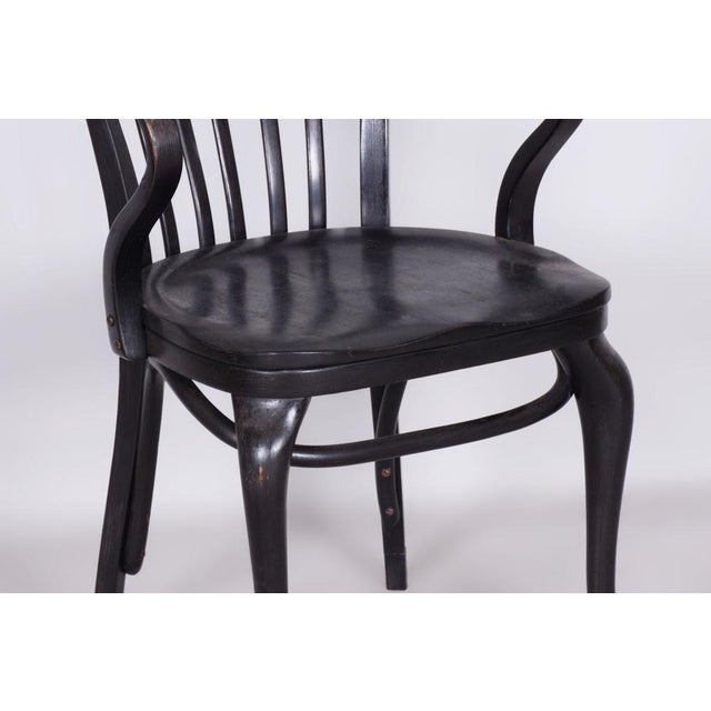 Restored ArtDeco Beech Armchair made by influential Austrian furniture manufacturer Thonet. Source: Austria Period:...