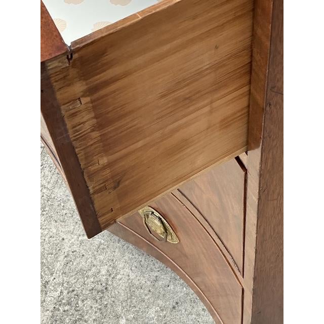 Wood Vintage George 111 Serpentine Commode For Sale - Image 7 of 12