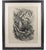 This stunning charcoal drawing lithograph print on paper depicting a fanciful lion kidnapping a young woman was designed...