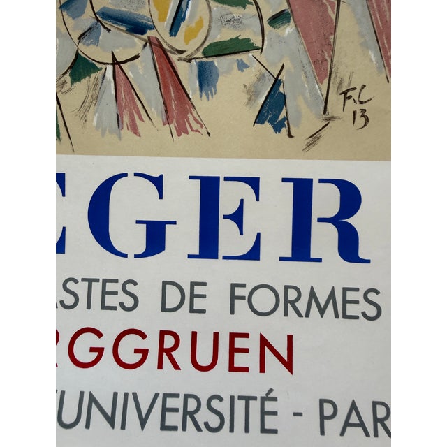 Fernand Léger (1881–1955), Contrastes De Formes Exhibition Poster (1962) For Sale - Image 6 of 13