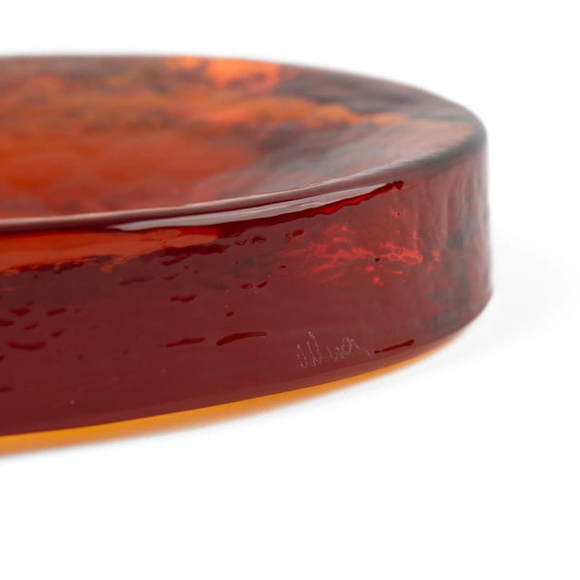 Vintage Amber Murano Glass Freeform Catchall by Vincenzo Nason, 1970s For Sale - Image 15 of 15