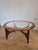 A beautifully sculptural 1960s Stonehill Stateroom teak and glass coffee table, extensively restored and presented in...