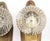 Vintage Art Deco style dummy door knobs with clear glass knobs and brass finish steel back plates. The original mounting...