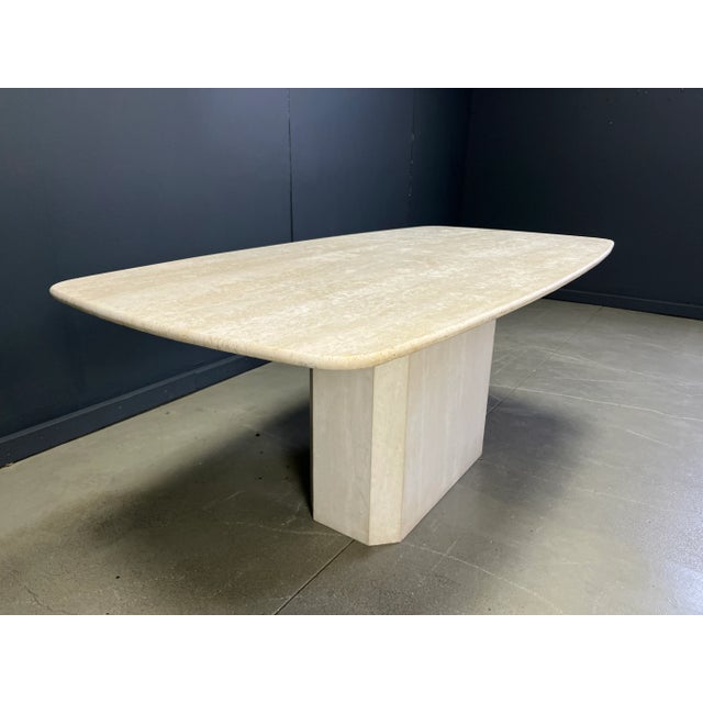 Vintage Travertine Dining Table, 1970s For Sale - Image 6 of 14