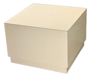 1980’s Modern Laminate Cube End Table Style of Milo Baughman for Thayer Coggin Less Is More II Collection