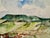 Rustic Henry Emil Salloch Original Watercolor on Paper Panoramic Valley Landscape, 1972. For Sale - Image 3 of 8