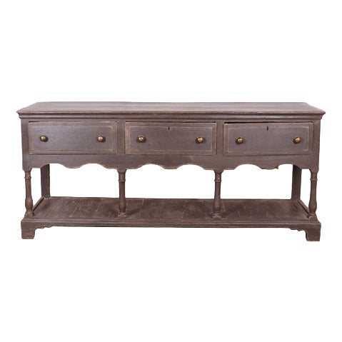 English Painted Potboard Dresser Base For Sale