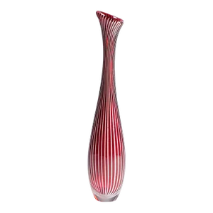 Vase Zebra by Vicke Lindstrand for Kosta 1960s
