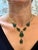 115 Ct Natural Carved Drop Emerald & 4 Ct Diamond Necklace 18 Kt Gold Necklace For Sale - Image 14 of 18