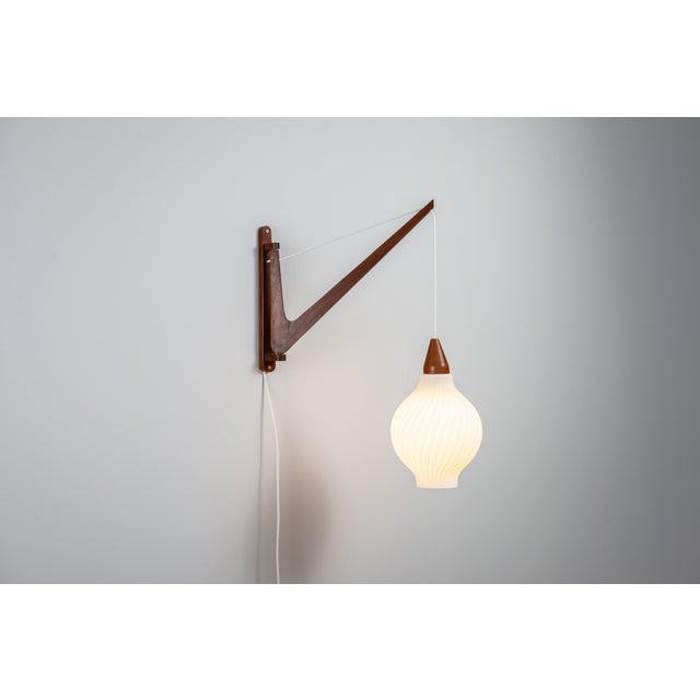 Mid-Century Modern Mid-Century Danish Suspended Wall Lamp, 1960s For Sale - Image 3 of 12