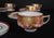 Metal Early 20th Century 14-Piece Japanese Gilt and Painted Tea and Dessert Serving Set with Peacock For Sale - Image 7 of 12