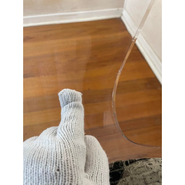 Mid-Century Modern Mid Century Modern Lucite Swivel Chairs- Set of 4 For Sale - Image 3 of 12