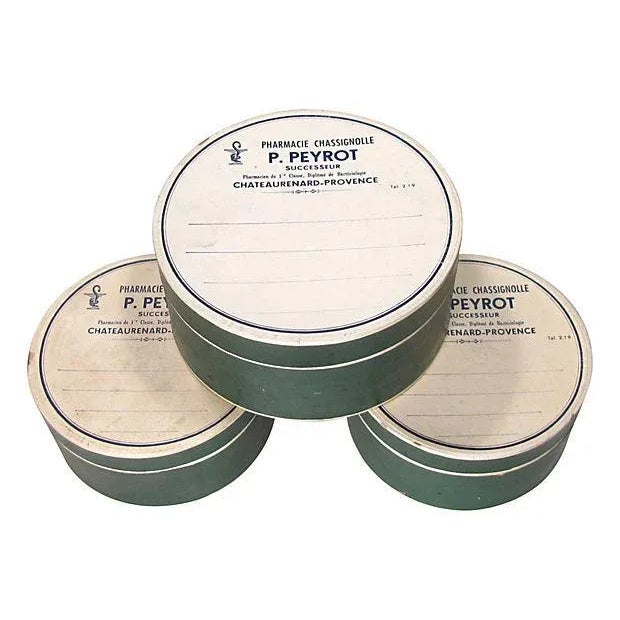 Vintage French Pharmacy Box Collection, Set of 3 For Sale In Tulsa - Image 6 of 6