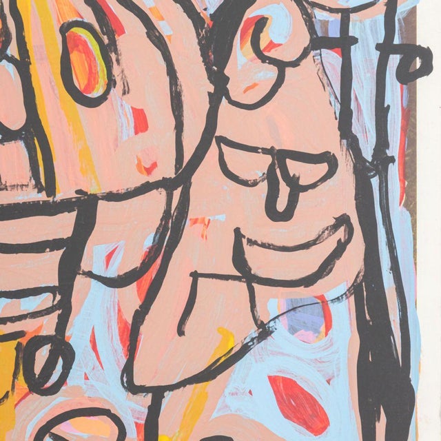 Brandon Spicer-Crawley Attr. Abstract Mixed Media For Sale - Image 4 of 6