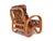 Mid-Century Modern 1990s Modernist 3-Strand 3/4 Pretzel "Kauai" Rattan Lounge Chair For Sale - Image 3 of 5