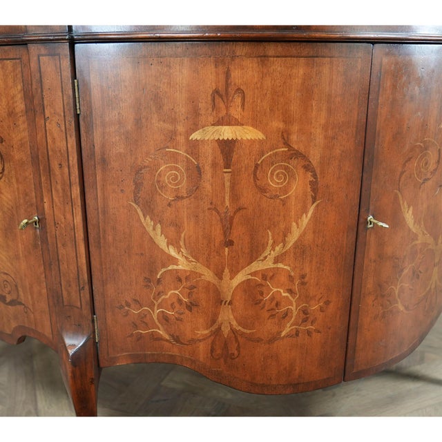 Vintage John Richard Demi Lune Cabinet For Sale - Image 9 of 16