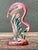 Mid-Century Modern Vintage MCM Glazed Ceramic Flamingo For Sale - Image 3 of 12