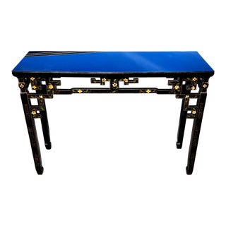 Chinoiserie Sofa Console Table Altar Hand Painted For Sale
