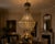 French Late 20thC French Louis XVI Black Gold Chandelier For Sale - Image 3 of 8