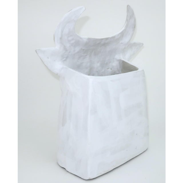 2020s Thomas the Bull Ceramic Vase by Xiang Yang for Currey & Company For Sale - Image 5 of 10